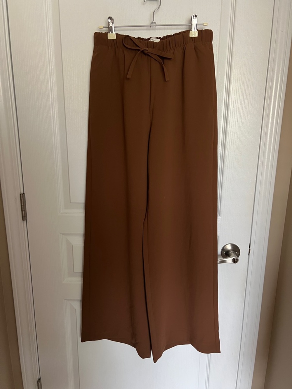 Aritzia Wilfred Lodge Crepette Pants Chocolatier Brown S